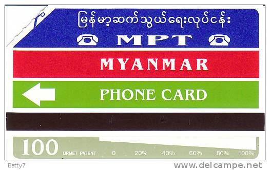 BIRMANIA 1996 - PHONE CARD - - Sonstige – Asien