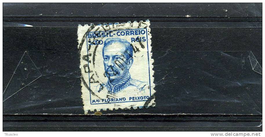 BRÉSIL 393°  5000r  Bleu Maréchal Oeixoto (10% De La Cote + 0,25) - Used Stamps