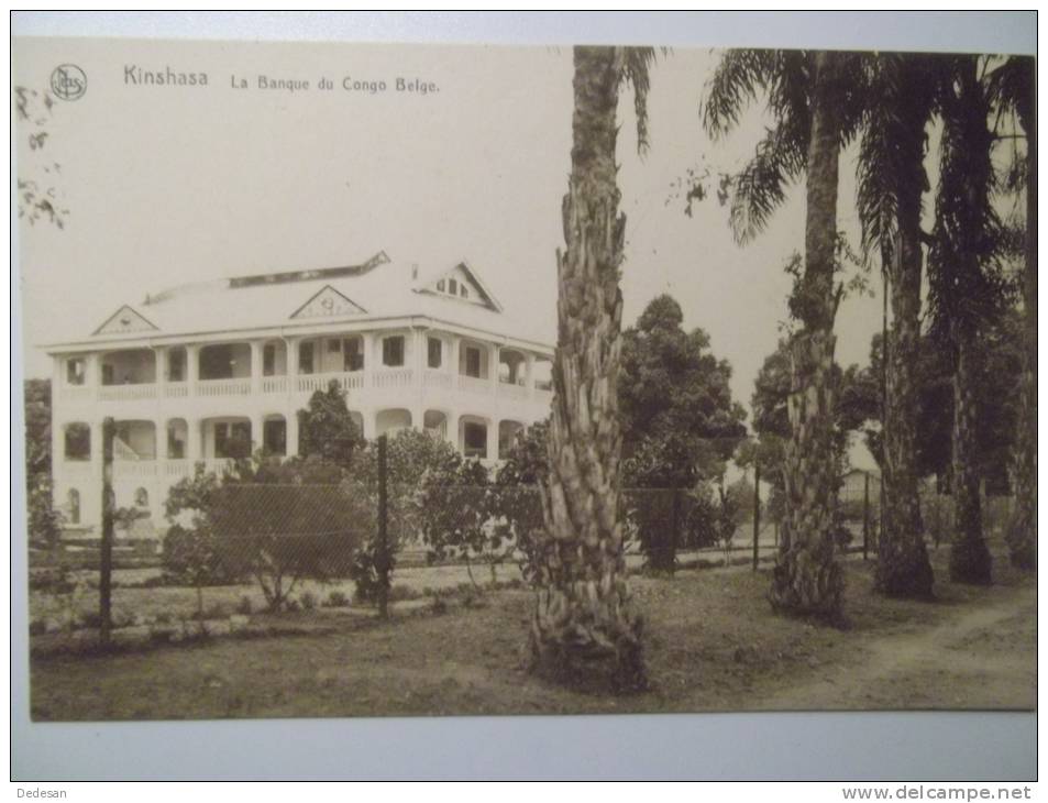 CPA Kinshasa La Banque Du Grand Hotel - Sépia Non écrite Trés Bon état - Kinshasa - Leopoldville (Leopoldstadt)