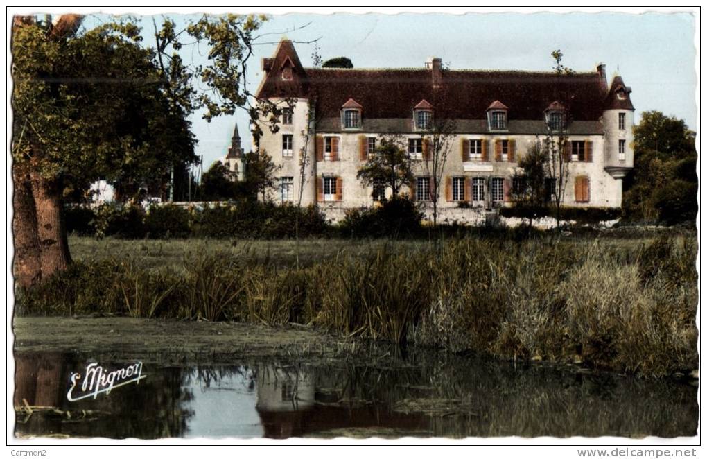 BELHOMERT LE CHATEAU ET L'EGLISE VUE DU BORD DE L'EURE 28 - Autres & Non Classés