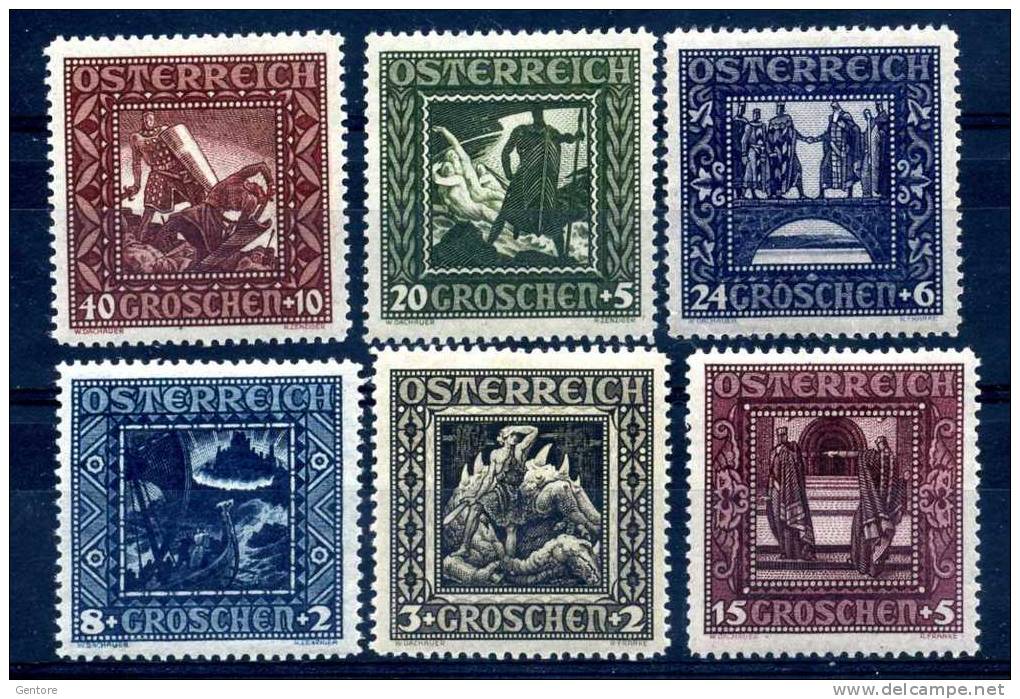 1926   AUSTRIA  For The Children  Cpl Set Of 10 Unificato Cat. N° 368/73  Mint Never Hinged - Neufs