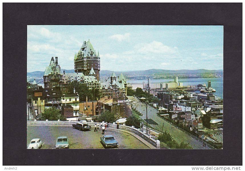 QUÉBEC - CHÂTEAU FRONTENAC - SUR LE PROMONTOIRE DU CAP DIAMANT L'UN DES PLUS BEAUX PANORAMAS DU MONDE - ANIMÉE - Québec - Château Frontenac