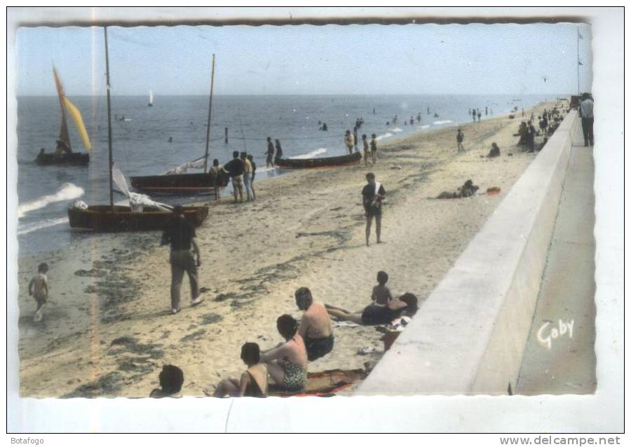 CPM DPT 14 VER SUR MER LA PLAGE EN 1964 - Autres & Non Classés