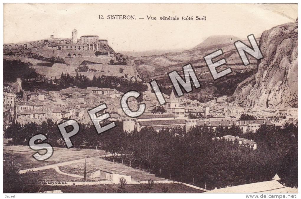Sisteron (04) - Vue Générale (Côté Sud) - Circulé En 1946 (Lire Le Descriptif) - Sisteron