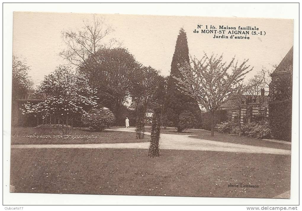 Mont-Saint-Aignan (76) : L'entrée Du Jardin De La Maison Familiale  En 1920 (animée). - Mont Saint Aignan