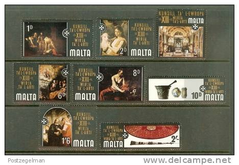 MALTA 1970 MNH Stamp(s) Arts Exhibition 401-408 - Malta