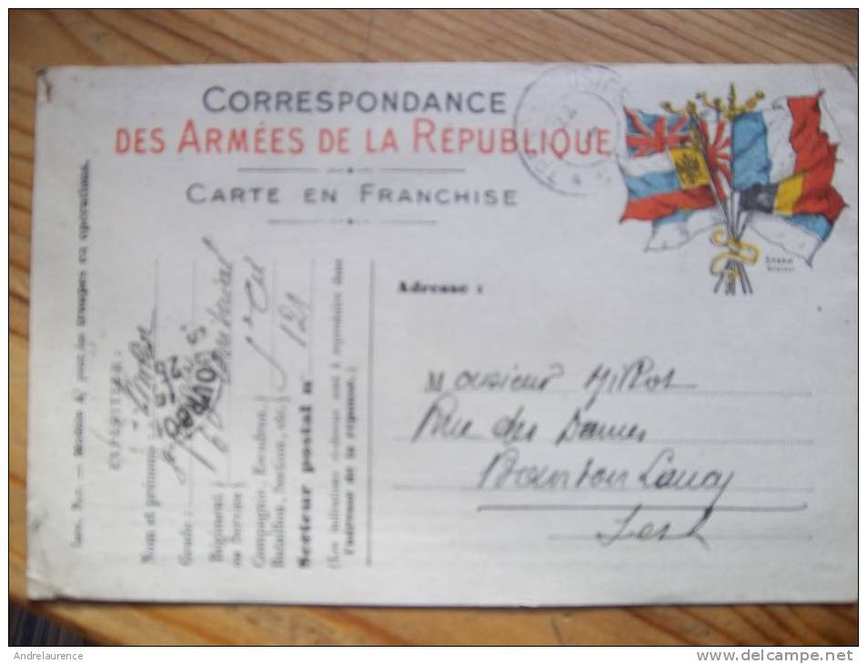 Corespondance Des Armées De La Republique Franchise Militaire  Bourbon Lancy - Lettres & Documents