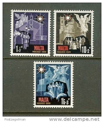 MALTA 1970 MNH Stamp(s) Christmas 417-419 - Malta