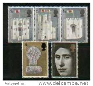 UK 1969 MNH Stamp(s) Prince Of Wales 522-526 - Nuovi