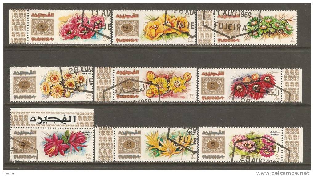 Fujeira 1969 Mi# 381-389 A Used - Wild Flowers - Fujeira