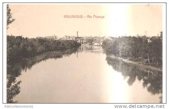 65281)cartolina Illustratoria Valladolid - Rio Pisuerga, Panorama Aereo - Valladolid