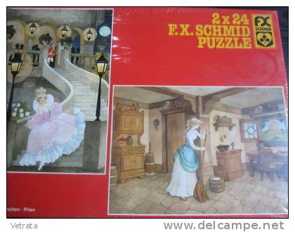 2 Puzzles Cendrillon (2x24 Pièces, 30x21 Cm) Schmidt - Puzzle Games