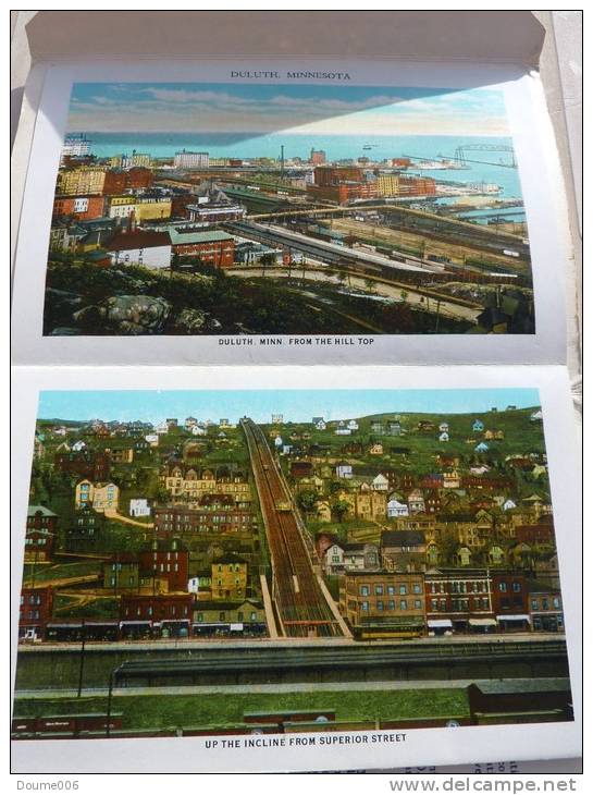 26 Vues Of Duluth From Aeroplane Format Carte Postale                            RARE - Duluth