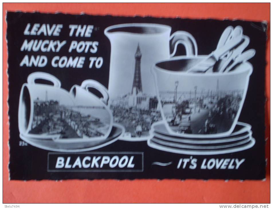 Blackpool Cm8,5x13,5 Viaggiata Presenza Di Piega Ad Angolo - Blackpool