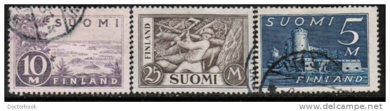 FINLAND   Scott #  177-9  VF USED - Oblitérés