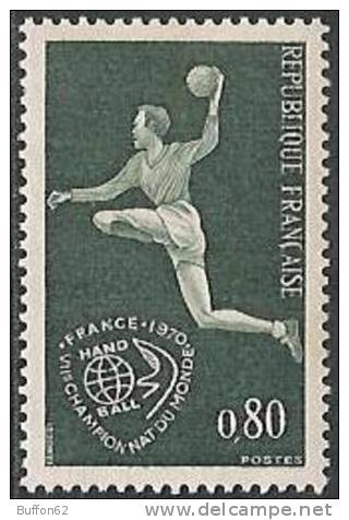 F - France (1970) - 7e Championnat Du Monde De Handball / 7th World Championship Handball. Taille-douce. Y&T N°1629. - Handball