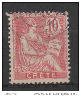 N°6  - Oblitéré     - Type Mouchon      - CRETE - Used Stamps