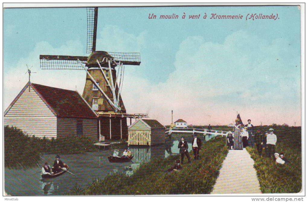 Pays Bas Un Moulin à Krommenie (pub Cacao Blooker Au Verso) - Krommenie