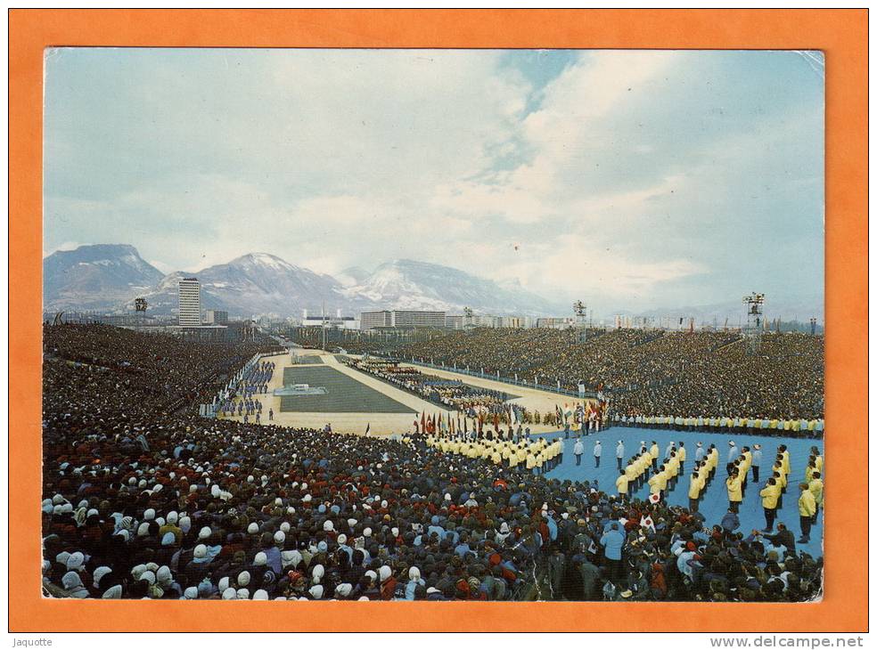 GRENOBLE - Isère 38 - Stade Olympique Animé - Cérémonie D'Ouverture JEUX OLYMPIQUES HIVER 1968 - Animée - Betogingen