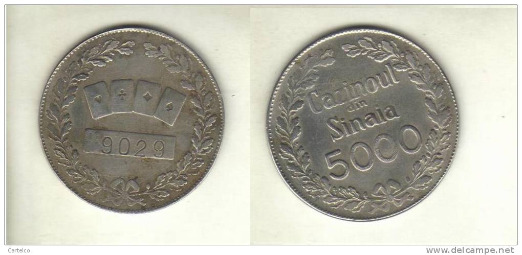 Romania Old Casino Token , Cazinoul Sinaia 5000 - Casino