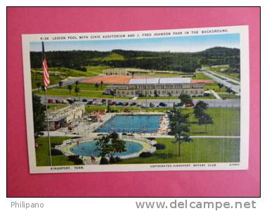 Kingsport Tn   Legion Pool & Civic Auditorium  Linen  --   ====  Ref 363 - Sonstige & Ohne Zuordnung