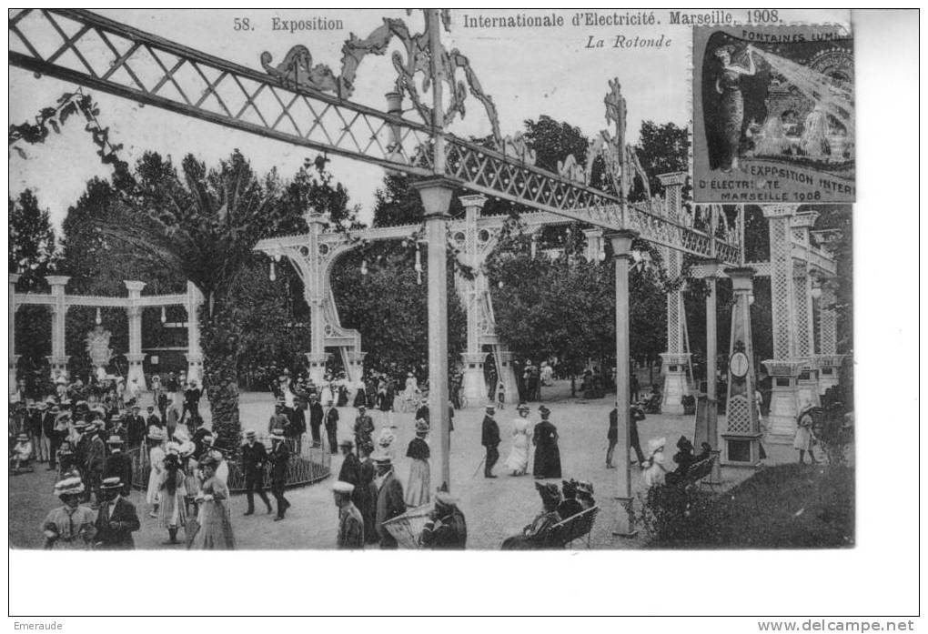 MARSEILLE Exposition Internationale D'électricité 1908  La Rotonde - Exposition D'Electricité Et Autres