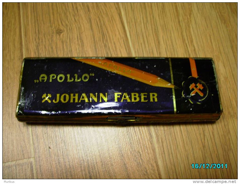 VINTAGE TIN PENCIL BOX APOLLO JOHANN FABER - Other & Unclassified