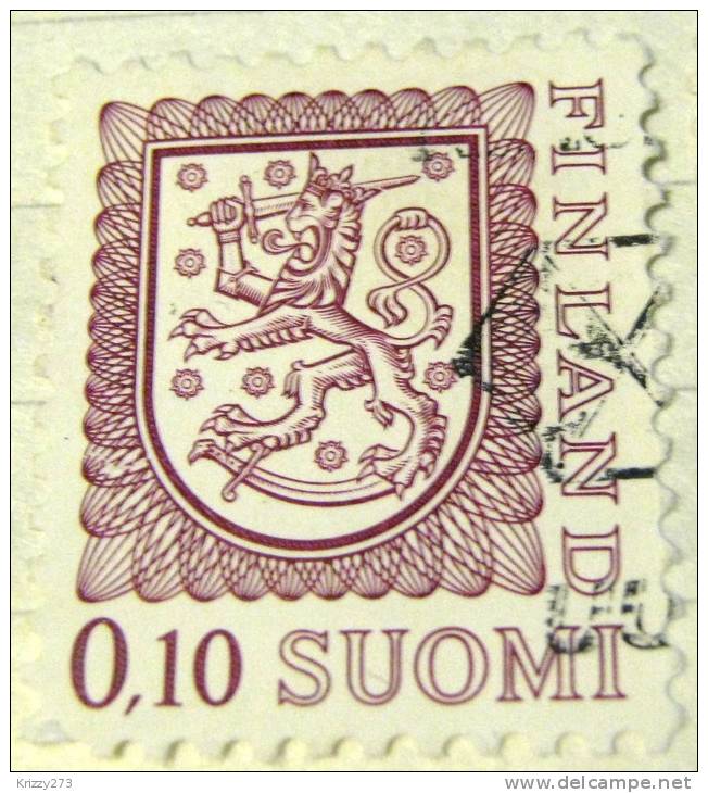 Finland 1975 Heraldic Lion 0.10m - Used - Used Stamps