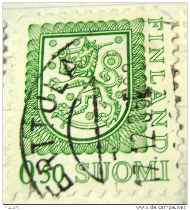 Finland 1975 Heraldic Lion 0.50m - Used - Oblitérés