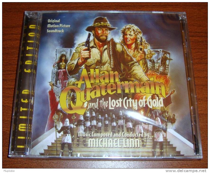 Cd Soundtrack Allan Quatermain And The Lost City Of Gold Michael Linn Limited Edition La-la Land Records - Musique De Films