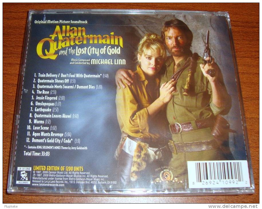 Cd Soundtrack Allan Quatermain And The Lost City Of Gold Michael Linn Limited Edition La-la Land Records - Filmmusik