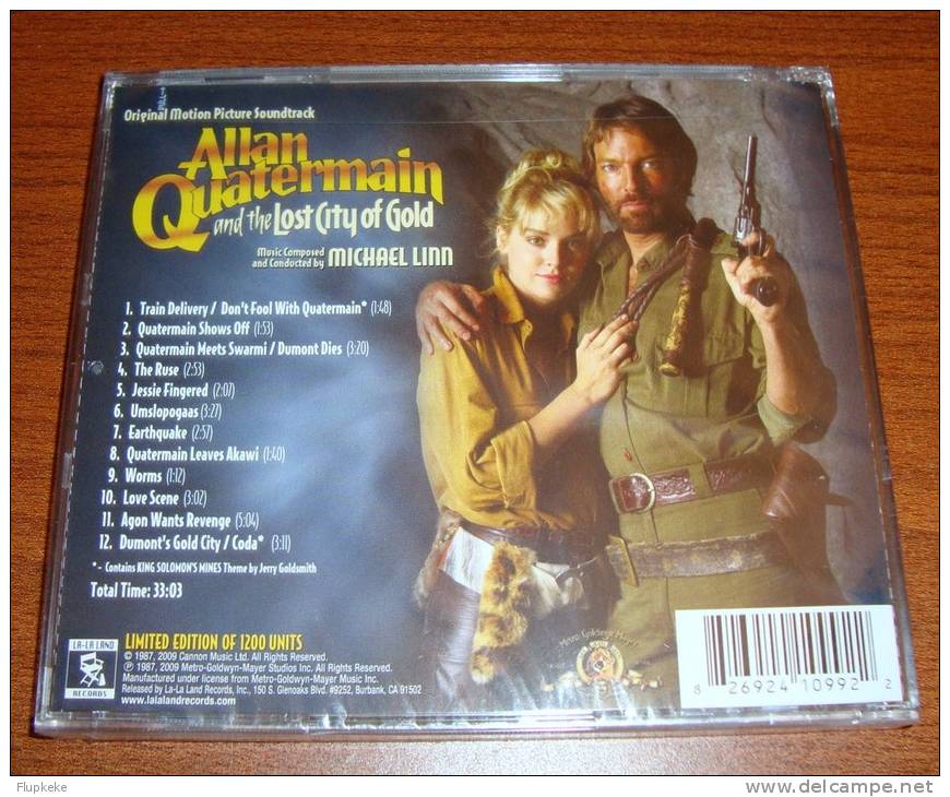 Cd Soundtrack Allan Quatermain And The Lost City Of Gold Michael Linn Limited Edition La-la Land Records - Filmmusik