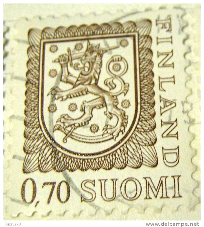Finland 1975 Heraldic Lion 0.70m - Used - Used Stamps