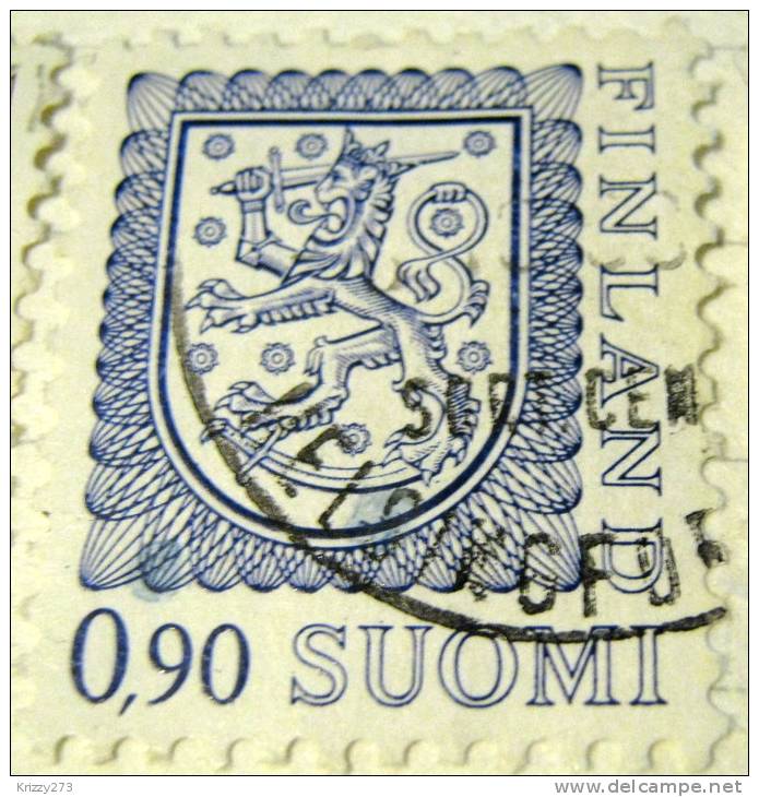 Finland 1975 Heraldic Lion 0.90m - Used - Oblitérés