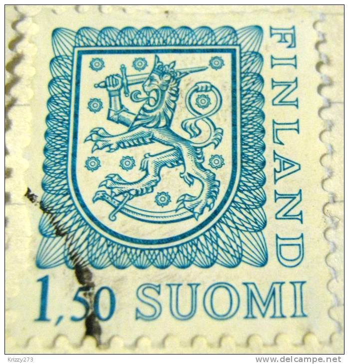 Finland 1975 Heraldic Lion 1.50m - Used - Oblitérés