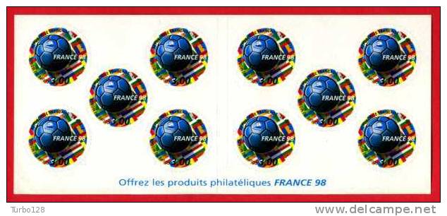 CARNET  N° BC3140 FRANCE 98 -  1998 NON PLIE   Ier Chx. COTE: 15 E. - Commemoratives