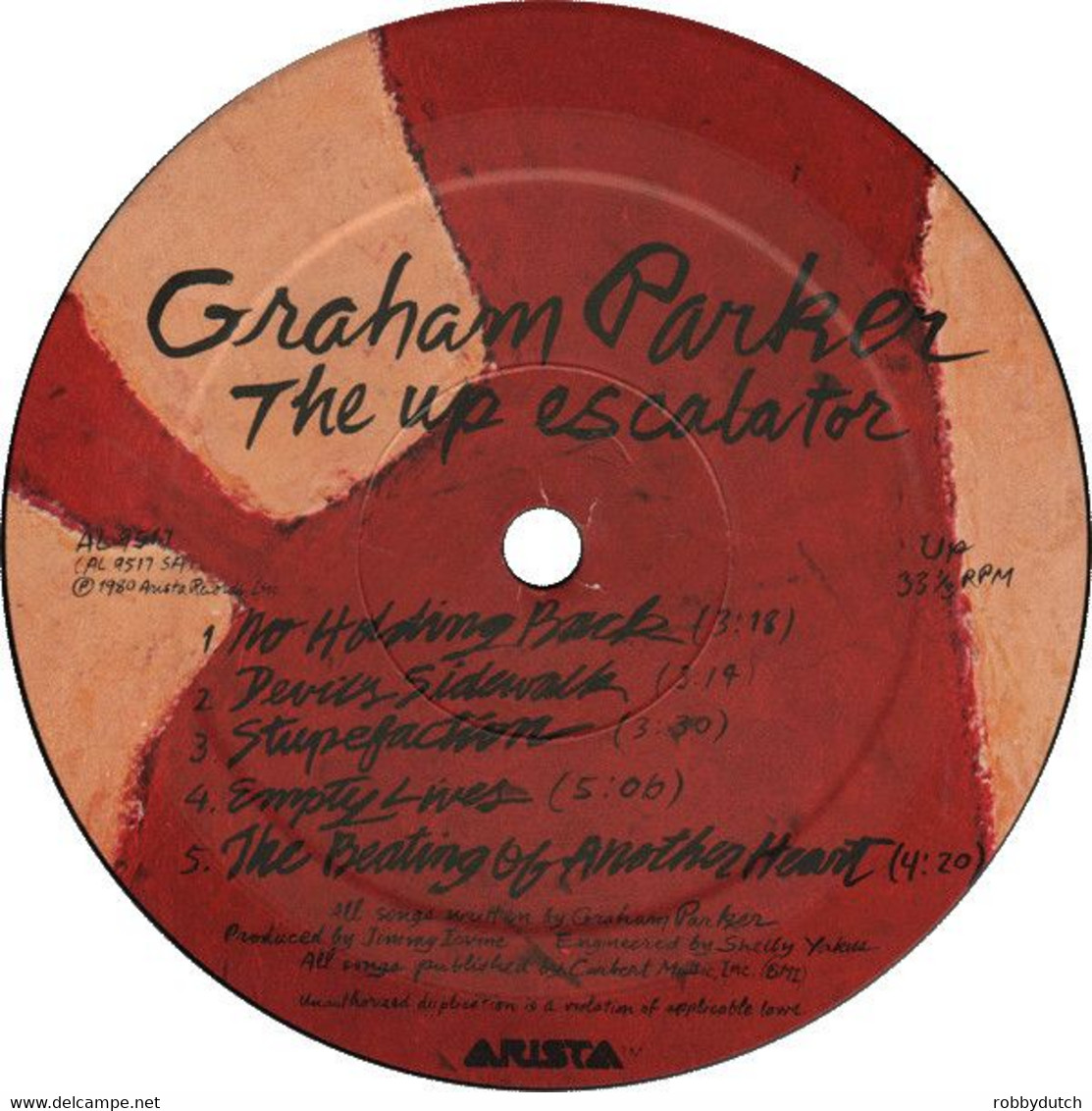 * LP *  GRAHAM PARKER AND THE RUMOUR - THE UP ESCALATOR (USA 1980 Ex-!!!) - Punk