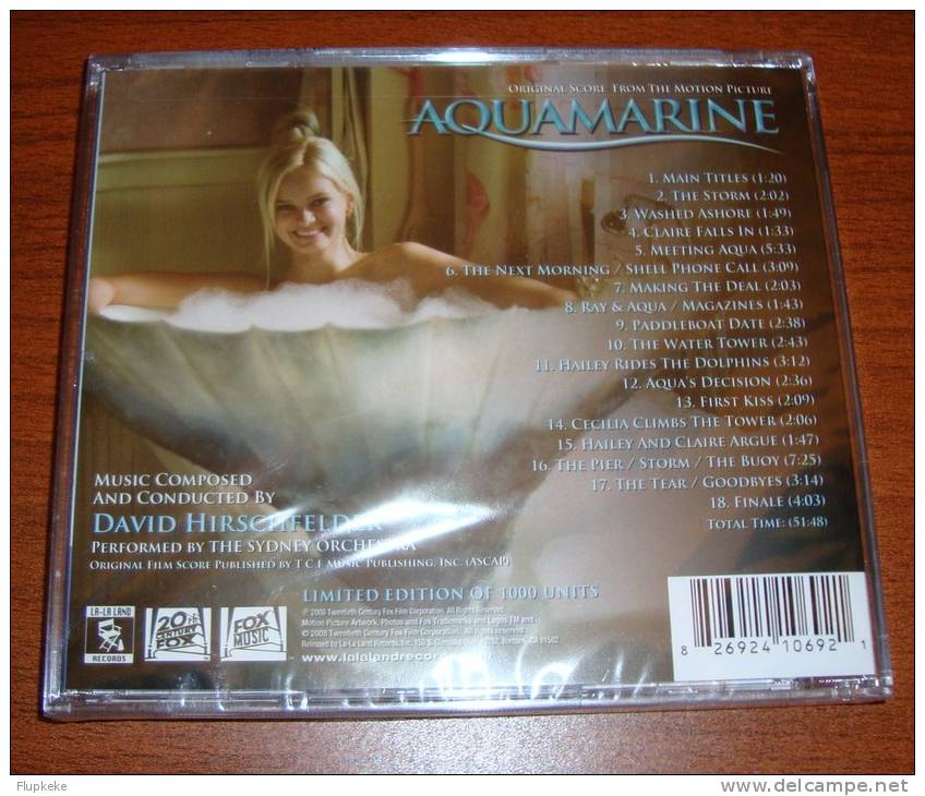 Cd Soundtrack Aquamarine David Hirschfelder Limited Edition La-la Land Records - Filmmusik
