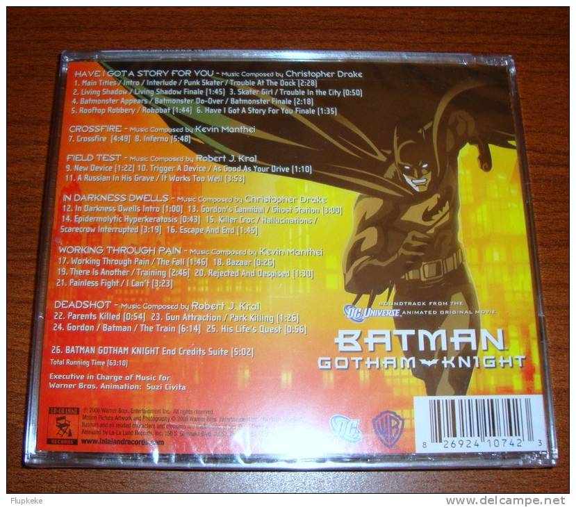 Cd Soundtrack Batman Gotham Knight Christopher Drake Robert J. Kral La-la Land Records - Musique De Films