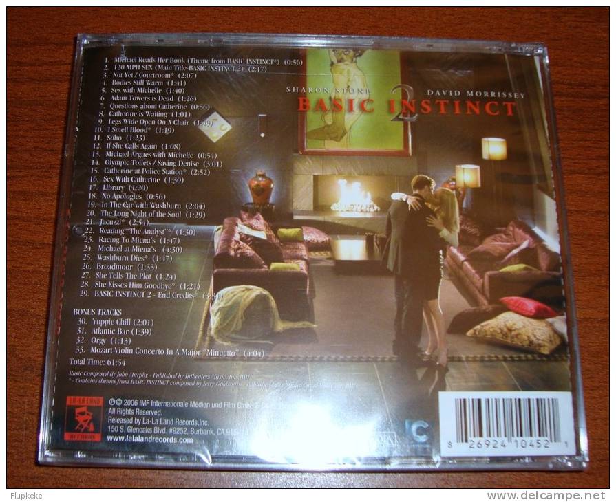 Cd Soundtrack Basic Instinct Part 2 John Murphy Original Theme Jerry Goldsmith La-la Land Records Out Of Print ! - Filmmusik