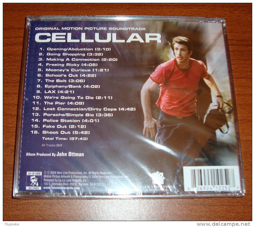 Cd Soundtrack Cellular John Ottman La-la Land Records - Filmmusik