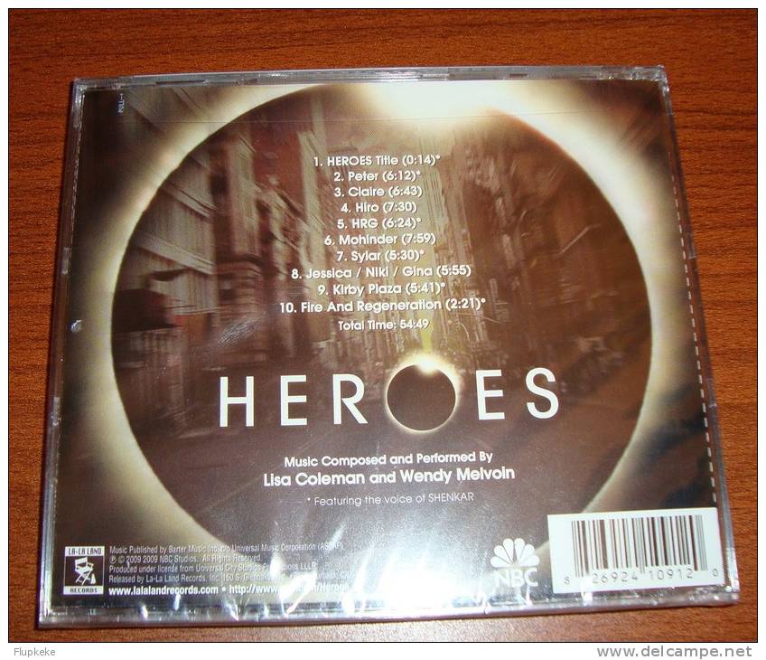 Cd Soundtrack Heroes Lisa Coleman And Wendy Melvoin With Voice Of Shenkar La-la Land Records - Musique De Films