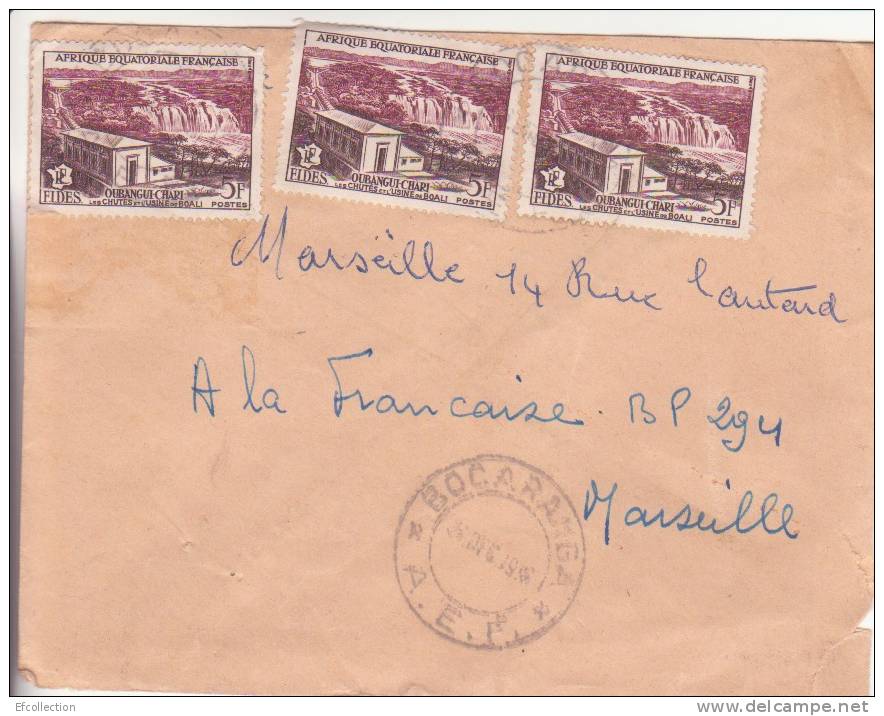 BOCARANGA ( PETIT BUREAU ) OUBANGUI - AFRIQUE - COLONIES - AVION - LETTRE - MARCOPHILIE - Lettres & Documents