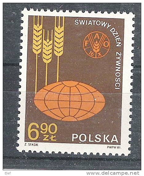 POLSKA / Pologne / Poland, 1981, F.A.O. , Lutte Contre La Faim  ,neuf ** ,TTB - Against Starve