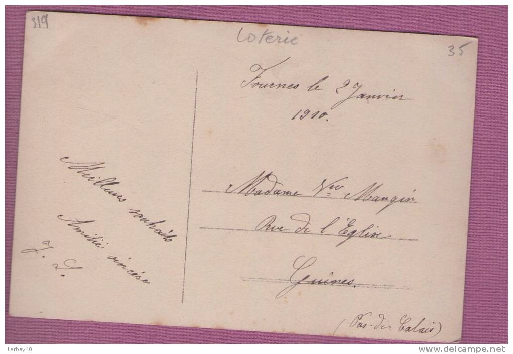 1 Cpa Bonne Annee 1909 Loterie Groupement D Oeuvres De Bienfaisance - Nouvel An