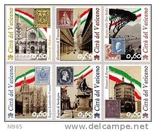 STATO CITTA´ DEL VATICANO - VATIKAN STATE - BENEDETTO XVI  - ANNO 2011 - UNITA´ D´ ITALIA - NUOVI - MNH ** - Nuevos