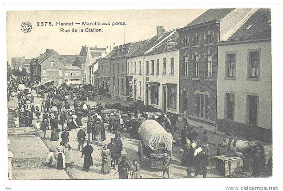 HANNUT - Marché Aux Pocs  Rue De La Station  (205)b82 - Hannuit