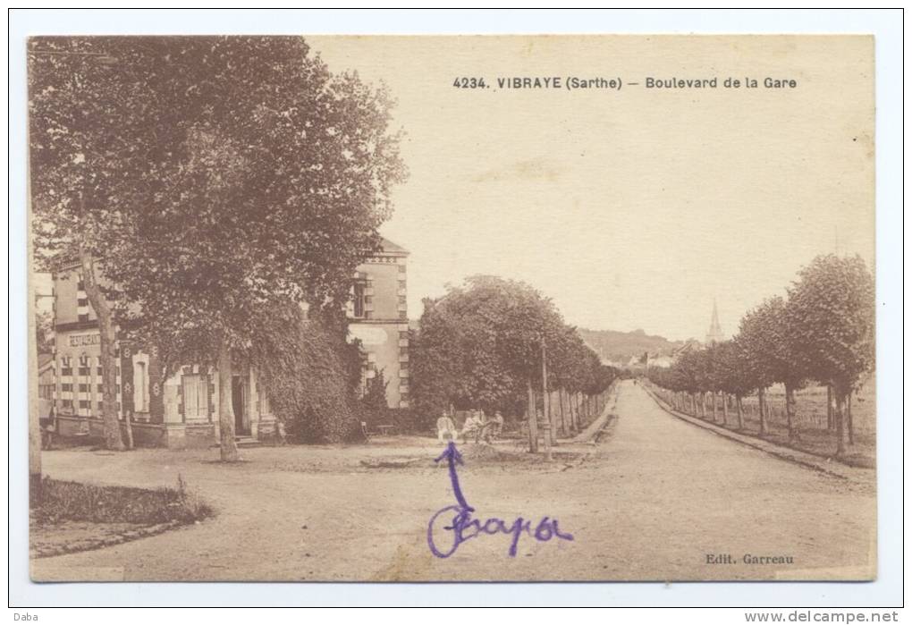 Vibraye. Boulevard De La Gare. - Vibraye