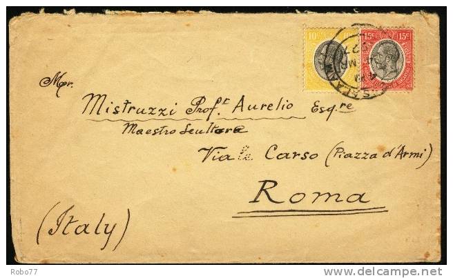 1927 Mandated Territory Of Tanganika Cover Sent To Roma, Italy.   (h28c017) - Tanganyika (...-1932)