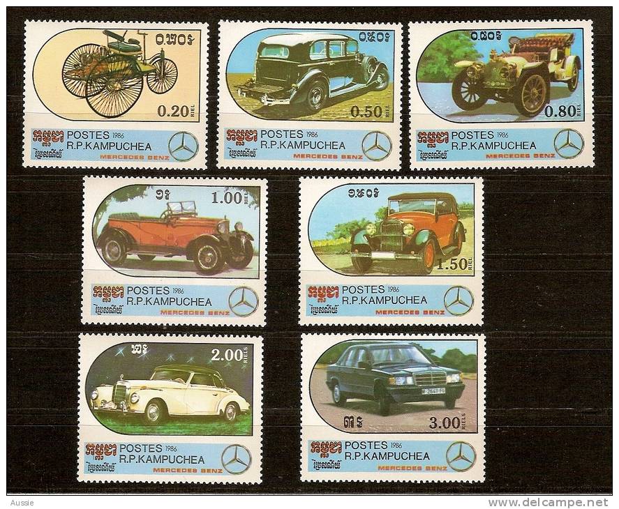 Kampuchea 1986 Yvertn° 660-66  *** MNH Cote 7 Euro Autos Voitures Cars - Kampuchea